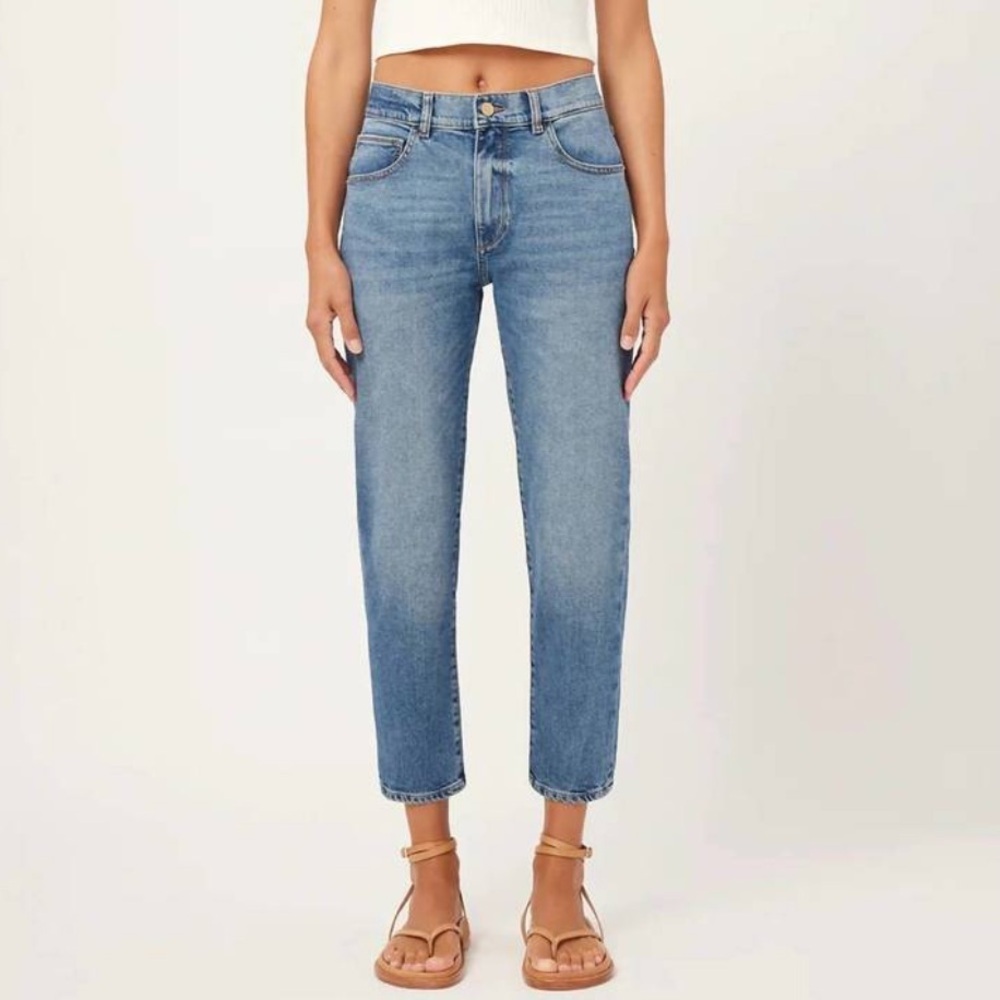 NWT DL1961 Riley Boyfriend Straight Jeans in Oasis Size 27